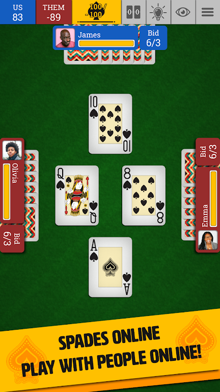 Spades Online: Trickster Cards  Screenshot 1