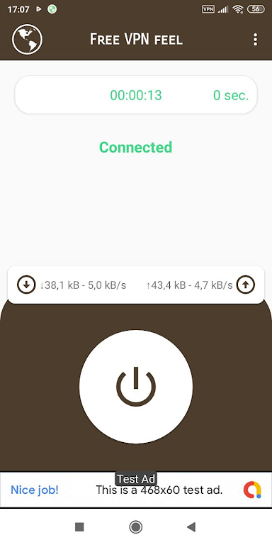 VPN feel - Fast & FREEDOME  Screenshot 1