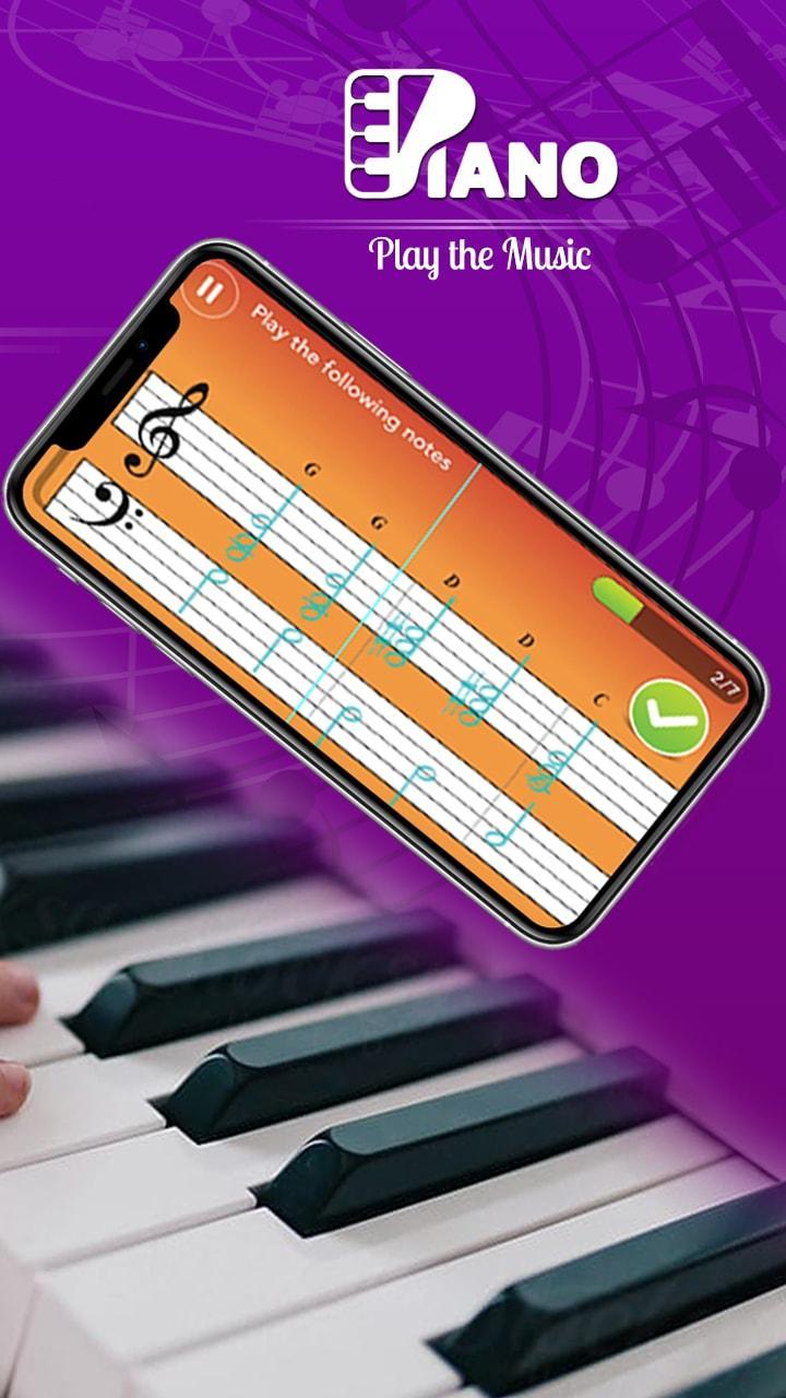 Piano keyboard with Magic Tiles  Screenshot 1