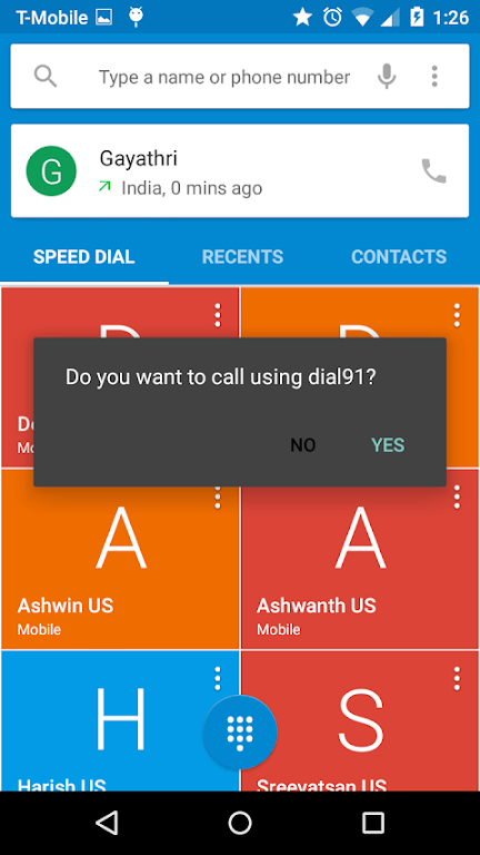 Dial91- Easy Dialer  Screenshot 1