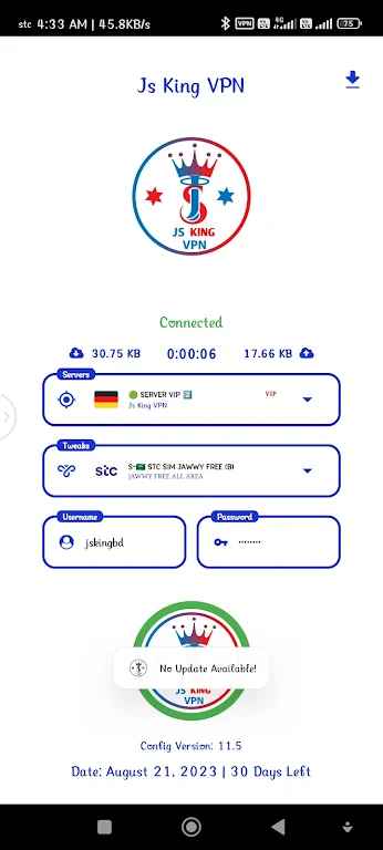 JS King VPN  Screenshot 3