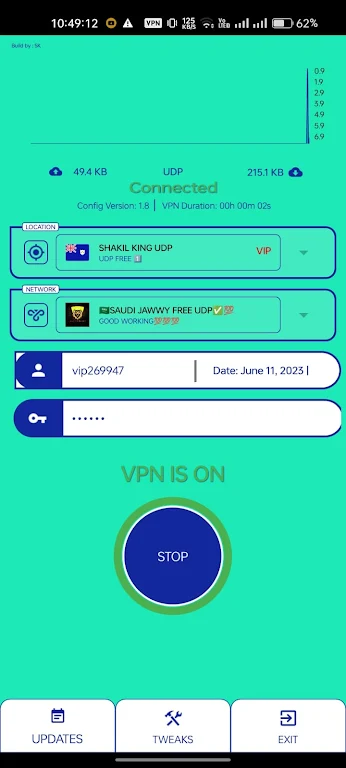 SHAKIL KING UDP - Secure VPN  Screenshot 1