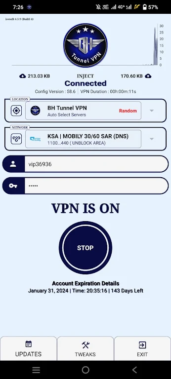 BH Tunnel VPN  Screenshot 3