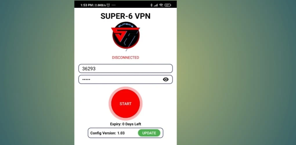 SUPER 6 VPN  Screenshot 1