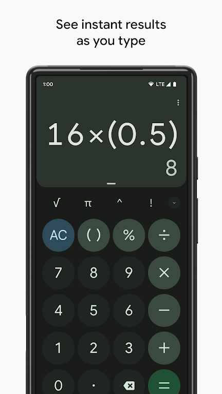 Google Calculator  Screenshot 1