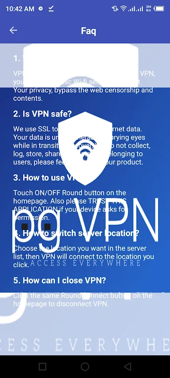 pg VPN  Screenshot 4