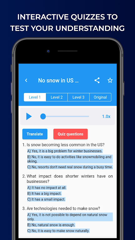 News in Levels: Learn English  Screenshot 3