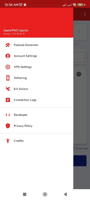 OpenVPN3 Injector  Screenshot 3