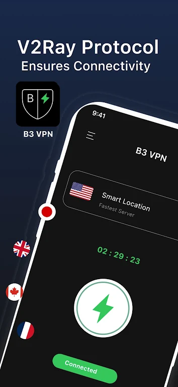 B3 VPN : Fast Secure V2ray VPN  Screenshot 1