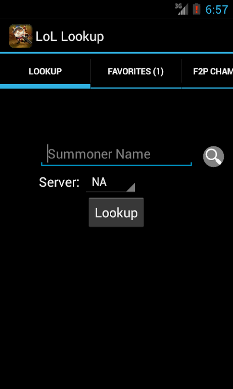 Summoner Lookup for LoL  Screenshot 1