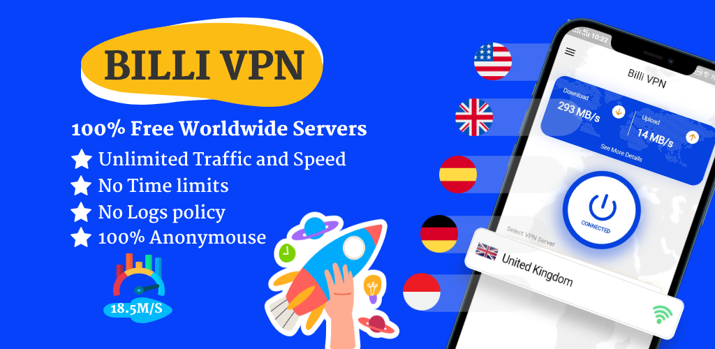 Billi VPN - Secure VPN Proxy  Screenshot 1