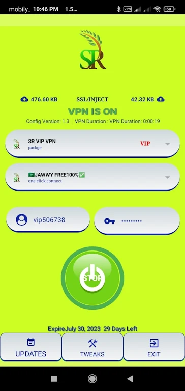 SR VIP VPN - Secure VPN  Screenshot 1