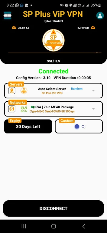 SP PLUS VIP VPN  Screenshot 2