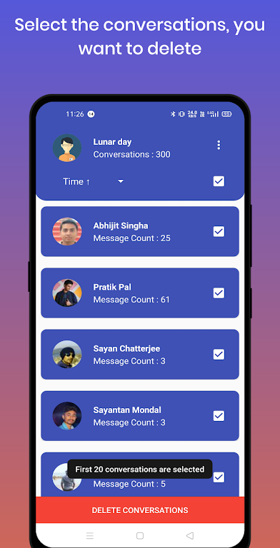 Delete Messages on Messenger a  Screenshot 3