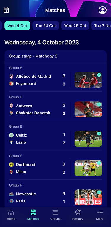 Champions League Official  Screenshot 2