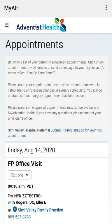 MyAdventistHealth  Screenshot 3