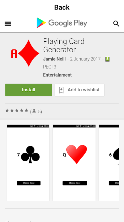 Playing Card Generator  Screenshot 4