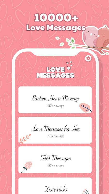 Romantic Fancy Love Messages  Screenshot 3