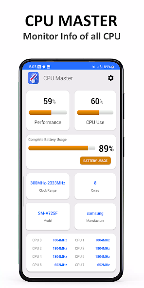 CPU Master - Battey Monitor Mod  Screenshot 2