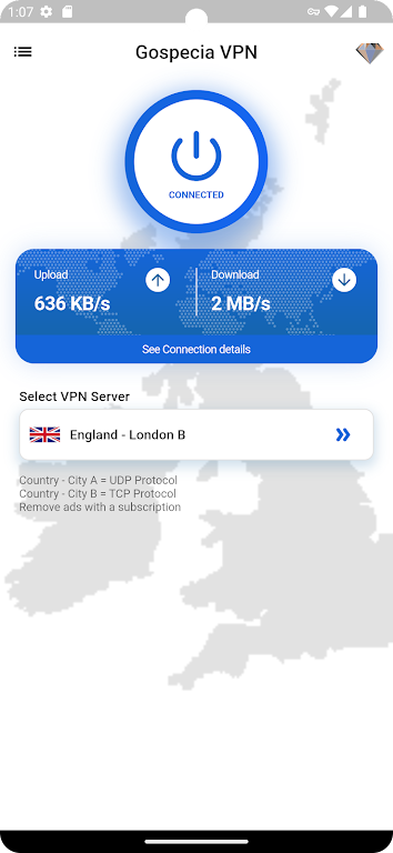 Gospecia VPN  Screenshot 1