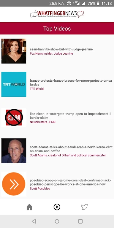 Whatfinger News  Screenshot 1