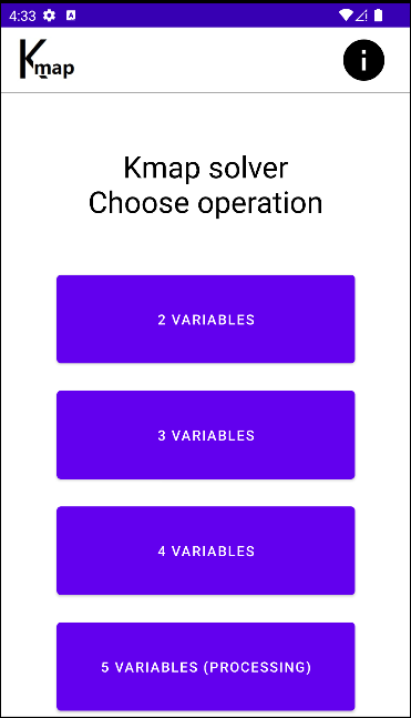 Kmap Solver  Screenshot 1