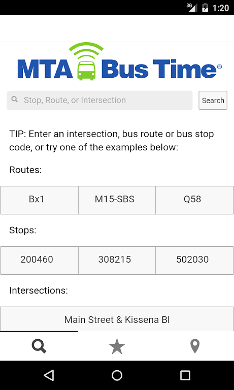 MTA Bus Time  Screenshot 2