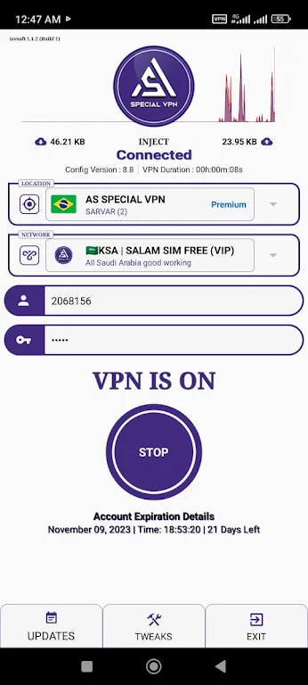 As Special Vpn  Screenshot 1