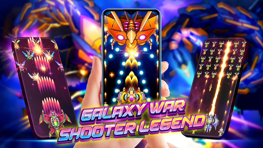 Galaxy War - Shooter Legend Mod  Screenshot 2