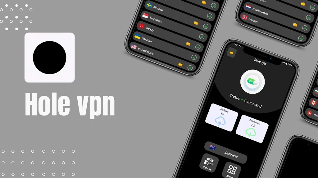 Hole VPN : Secure Proxy  Screenshot 1