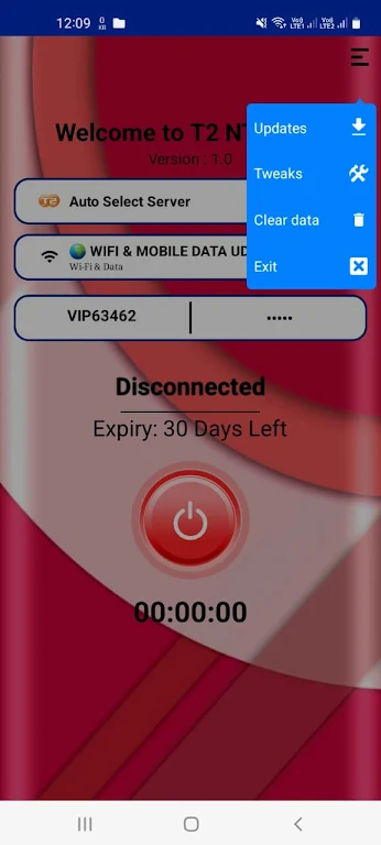 T2 NTE VPN  Screenshot 1