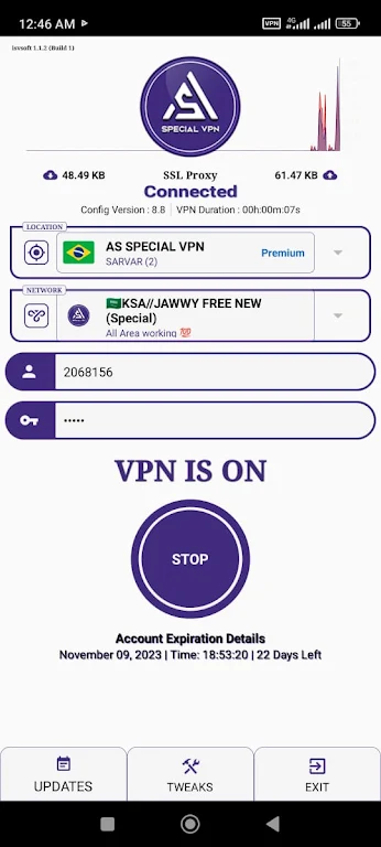 As Special Vpn  Screenshot 2