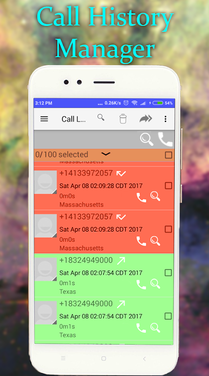 Call History Manager : Call Details  Screenshot 3