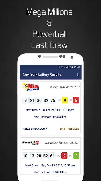 New York Lottery Results  Screenshot 1