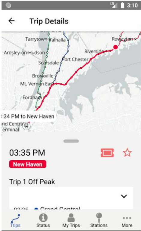 Metro-North Train Time  Screenshot 2