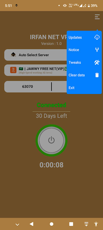 IRFAN NET VPN  Screenshot 2