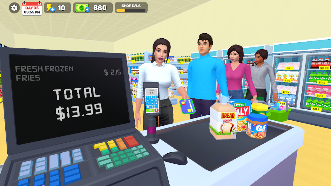 Supermarket Store 3D Simulator Mod  Screenshot 1