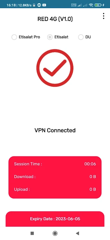 RED 4G VPN  Screenshot 2