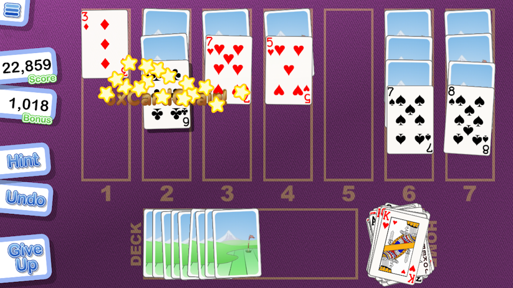 Crystal Golf Solitaire  Screenshot 3