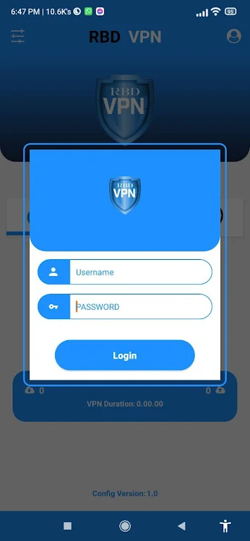 RBD VPN  Screenshot 1