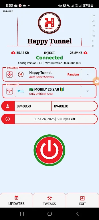 HAPPY TUNNEL VPN  Screenshot 1