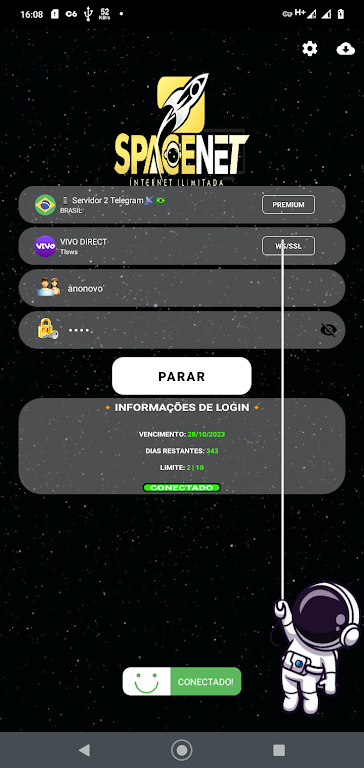 SPACENET OFICIAL VPN  Screenshot 2