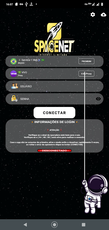 SPACENET OFICIAL VPN  Screenshot 1