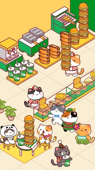 Cat Cooking Bar - Food game Mod  Screenshot 1