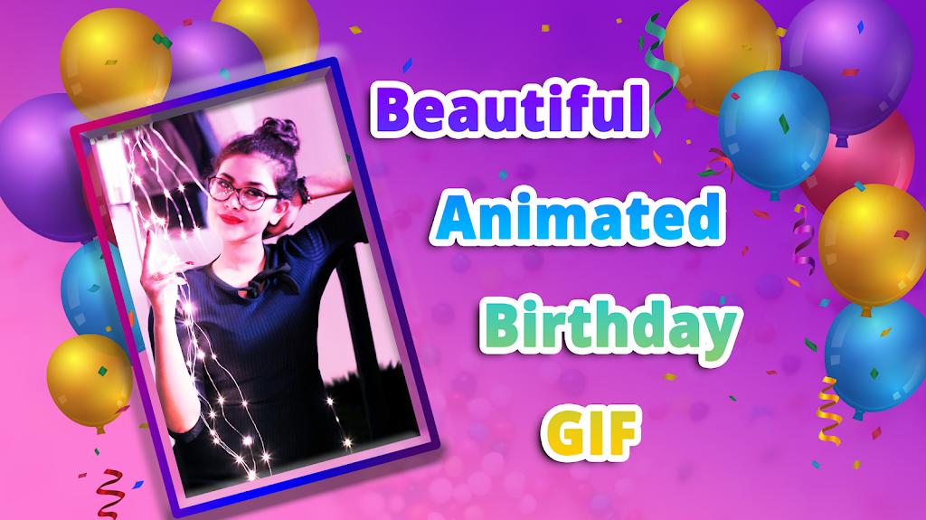 Birthday GIF With Name and Photo  Screenshot 1