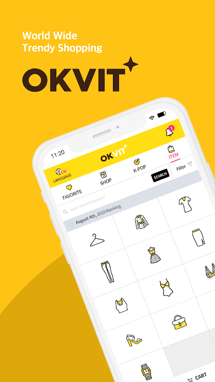 OKVIT PLUS : K-Style Global Sh  Screenshot 1