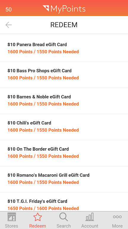 MyPoints  Screenshot 1