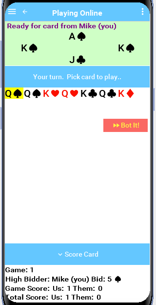 Play Bid Euchre  Screenshot 2