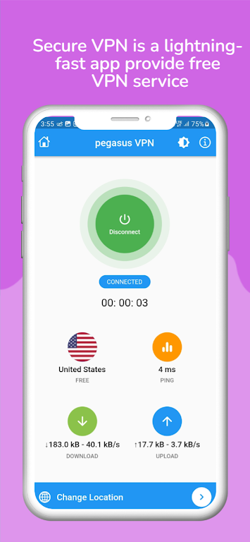 Bluebird VPN - Safer Internet  Screenshot 2