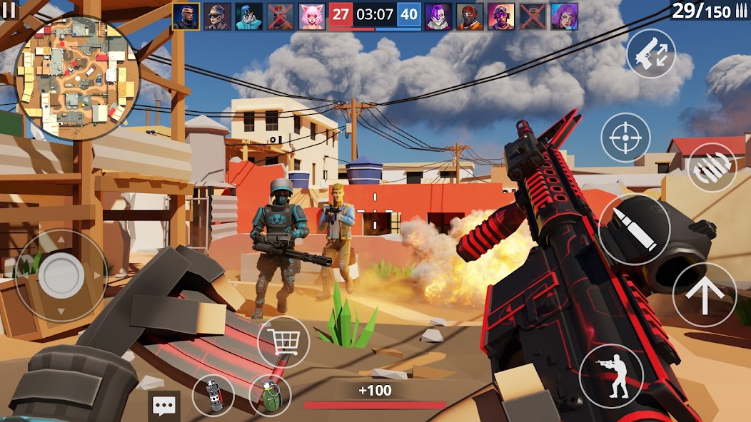 POLYWAR: 3D FPS online shooter Mod  Screenshot 1